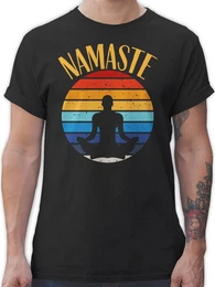 T-Shirt Namaste bunt Yoga und Wellness Geschenk
