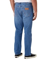 Wrangler Regular-fit Jeans Hose Greensboro (803) gewaschenes blau