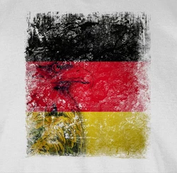 Shirtracer T-Shirt Deutschland WM Adler Flagge Germany Fussball EM Fanartikel Grau/Creme/Mischfarben/Weiß