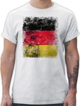 Shirtracer T-Shirt Deutschland WM Adler Flagge Germany Fussball EM Fanartikel 