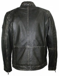 Lederjacken24 Lederjacke Sandfort Herren Bikerjacke 