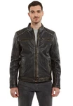 Lederjacken24 Lederjacke Sandfort Herren Bikerjacke 