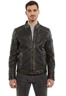 Lederjacken24 Lederjacke Sandfort Herren Bikerjacke
