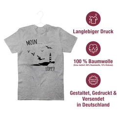 Shirtracer T-Shirt Moin...Lppt! Sprüche Statement schwarz