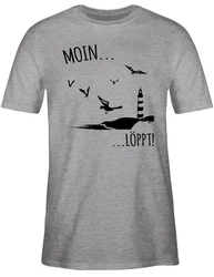 Shirtracer T-Shirt Moin...Lppt! Sprüche Statement schwarz