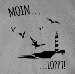 Shirtracer T-Shirt Moin...Lppt! Sprüche Statement schwarz