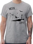 Shirtracer T-Shirt Moin...Lppt! Sprüche Statement schwarz