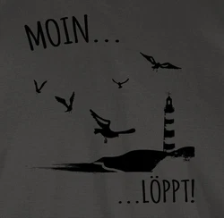 Shirtracer T-Shirt Moin...Lppt! Sprüche Statement schwarz
