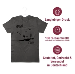 Shirtracer T-Shirt Moin...Lppt! Sprüche Statement schwarz