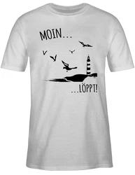 Shirtracer T-Shirt Moin...Lppt! Sprüche Statement schwarz