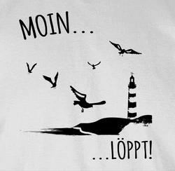 Shirtracer T-Shirt Moin...Lppt! Sprüche Statement schwarz