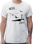 Shirtracer T-Shirt Moin...Lppt! Sprüche Statement schwarz