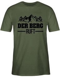 Shirtracer T-Shirt Der Berg ruft schwarz