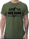 Shirtracer T-Shirt Der Berg ruft schwarz