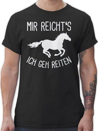 T-Shirt Mir reichts ich geh Reiten I Geschenk Pferde I Pferdemdchen I Pferdel Pferd