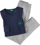 United Colors of Benetton Pyjama Set aus reinem Baumwoll-Jersey 