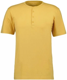 RAGMAN Henleyshirt Gelb RAGMAN Henleyshirt Gelb