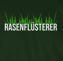 Shirtracer T-Shirt Rasenflüsterer Hausmeister Geschenk Grün/Dunkelgrün