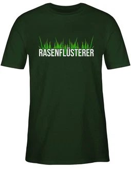 Shirtracer T-Shirt Rasenflüsterer Hausmeister Geschenk Grün/Dunkelgrün Shirtracer T-Shirt Rasenflüsterer Hausmeister Geschenk Grün/Dunkelgrün