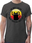 Shirtracer T-Shirt Du bist lustig dich töte ich zuletzt Katze Sprüche Statement mit Spruch schwarz