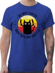Shirtracer T-Shirt Du bist lustig dich töte ich zuletzt Katze Sprüche Statement mit Spruch schwarz