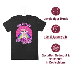 Shirtracer T-Shirt Das ist mein Einhorn Kostüm Rosa