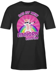 Shirtracer T-Shirt Das ist mein Einhorn Kostüm Rosa