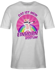 Shirtracer T-Shirt Das ist mein Einhorn Kostüm Schwarz/Rosa/Grau/Rot/Braun/Lila/Mischfarben/Creme/Weiß