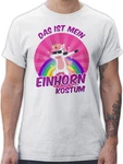 Shirtracer T-Shirt Das ist mein Einhorn Kostüm Schwarz/Rosa/Grau/Rot/Braun/Lila/Mischfarben/Creme/Weiß