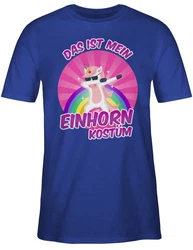 Shirtracer T-Shirt Das ist mein Einhorn Kostüm Rosa/Hellblau/Lila/Schwarz
