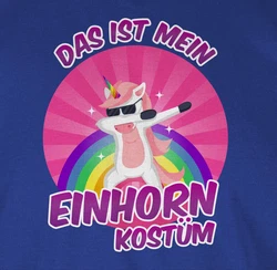 Shirtracer T-Shirt Das ist mein Einhorn Kostüm Rosa/Hellblau/Lila/Schwarz