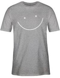 T-Shirt Smile Gesicht Sprche Statement