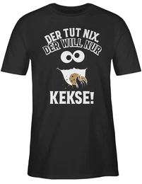 T-Shirt Der tut nix Der will nur Kekse I Krmelmonster I Cookie Monster I Keks Karneval & Fasching