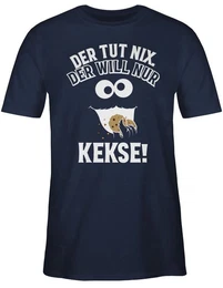 T-Shirt Der tut nix Der will nur Kekse I Krmelmonster I Cookie Monster I Keks Karneval & Fasching