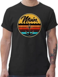T-Shirt Moin Retro Badge Sprche Statement