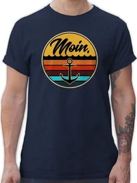 T-Shirt Moin Retro Badge Sprche Statement