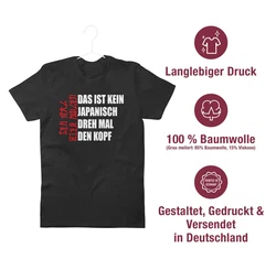 Shirtracer T-Shirt Geh mal Bier holen Japanisch Biertrinker Geschenk Bierliebhaber Party & Alkohol Herren Dunkelrot/Braun/Türkis/Rot/Lila/Schwarz/Dunkelblau
