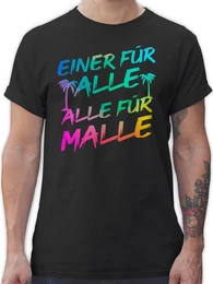 T-Shirt Einer fr alle Alle fr Malle I Mallorca Party I Malle fr alle Sommerurlaub Herren