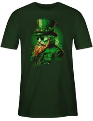 Shirtracer T-Shirt Shamrock Irland Kobold Irische St. Patricks Day Grün