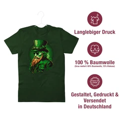 Shirtracer T-Shirt Shamrock Irland Kobold Irische St. Patricks Day Grün