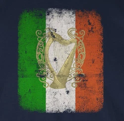 Shirtracer T-Shirt Irland Irische Flagge St. Patricks Day Blau