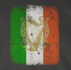 Shirtracer T-Shirt Irland Irische Flagge St. Patricks Day Grün/Blau/Grau/Dunkelgrün/Mischfarben