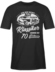 Shirtracer T-Shirt Ich bin nicht alt ich bin ein Klassiker (70) Schwarz/Silber/Grau/Blau/Braun/Hellblau