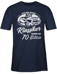 Shirtracer T-Shirt Ich bin nicht alt ich bin ein Klassiker (70) Dunkelblau/Blau