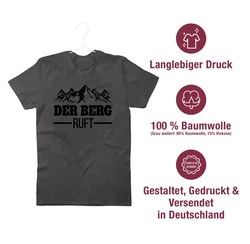 Shirtracer T-Shirt Der Berg ruft schwarz