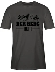 Shirtracer T-Shirt Der Berg ruft schwarz