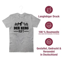 Shirtracer T-Shirt Der Berg ruft schwarz