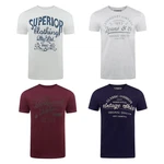 riverso Herren T-Shirt RIVLeon Regular Fit Kurzarm Print Tee Shirt Bordeaux/Dunkelblau/Dunkelrot/Beige/Rot/Lila riverso Herren T-Shirt RIVLeon Regular Fit Kurzarm Print Tee Shirt Bordeaux/Dunkelblau/Dunkelrot/Beige/Rot/Lila