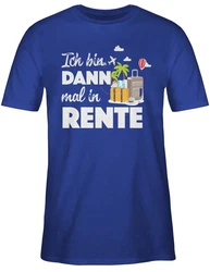 Shirtracer T-Shirt Ich bin dann mal in Rente Dunkelblau/Blau/Lila