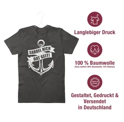 Shirtracer T-Shirt Sabbel nich dat geit! weiß